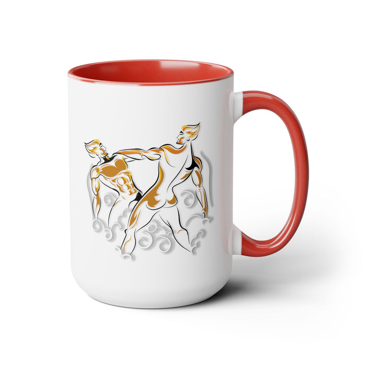 Gemini Two-Tone Coffee Mugs - 15oz
