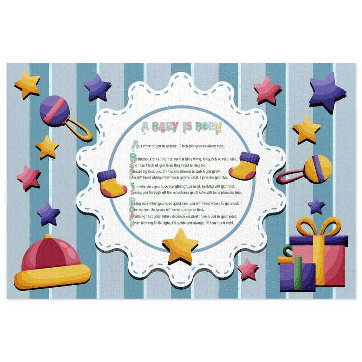 Baby Steps Acrostic Poem Jigsaw Puzzle - "A Baby is Born"