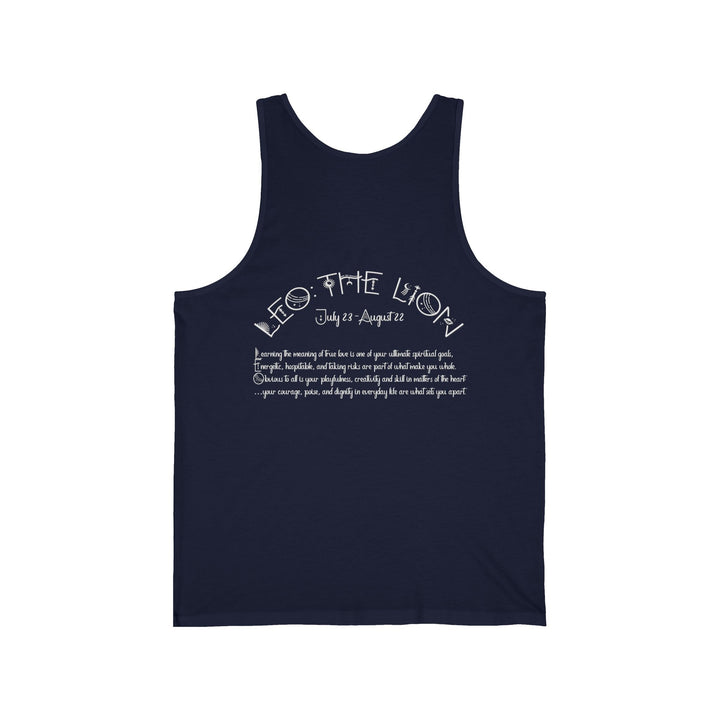 “Leo” Unisex Acrostic Poem Jersey Tank