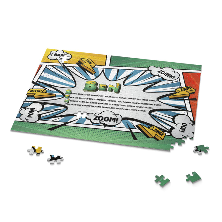 Namesakes Personalized Acrostic Name Poem Jigsaw Puzzle - Comic Style