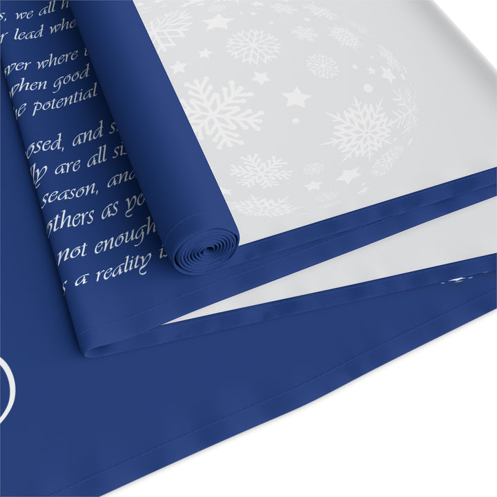 Joy to the World Acrostic Poem Table Runner - Green-Ornaments