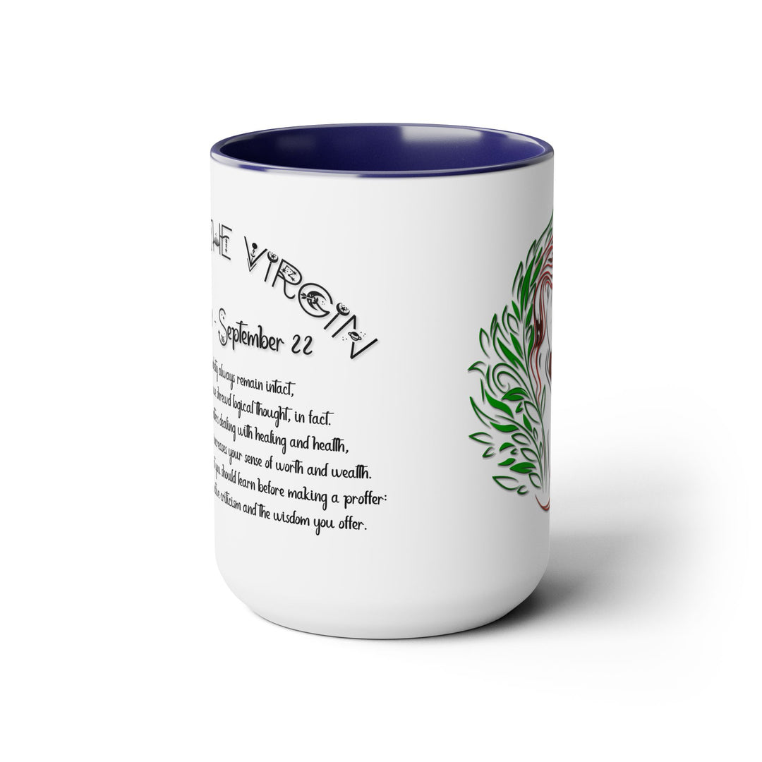 Virgo Acrostic Poem Two-Tone Coffee Mugs - 15oz