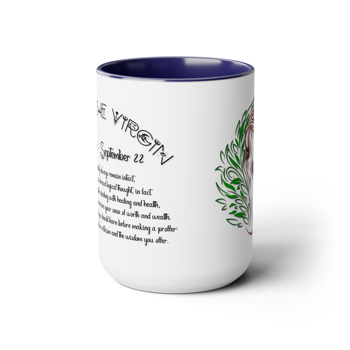 Virgo Acrostic Poem Two-Tone Coffee Mugs - 15oz