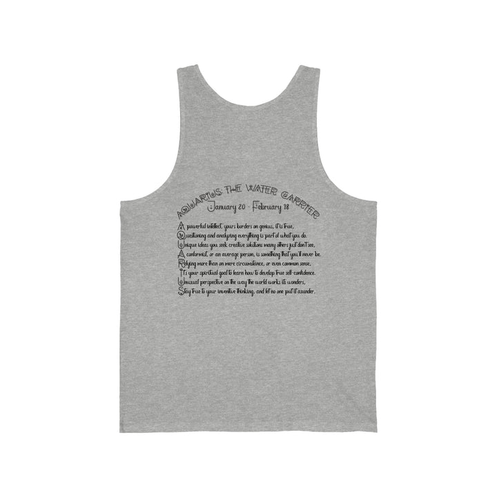 Written in the Stars Unisex Jersey Tank - Aquarius