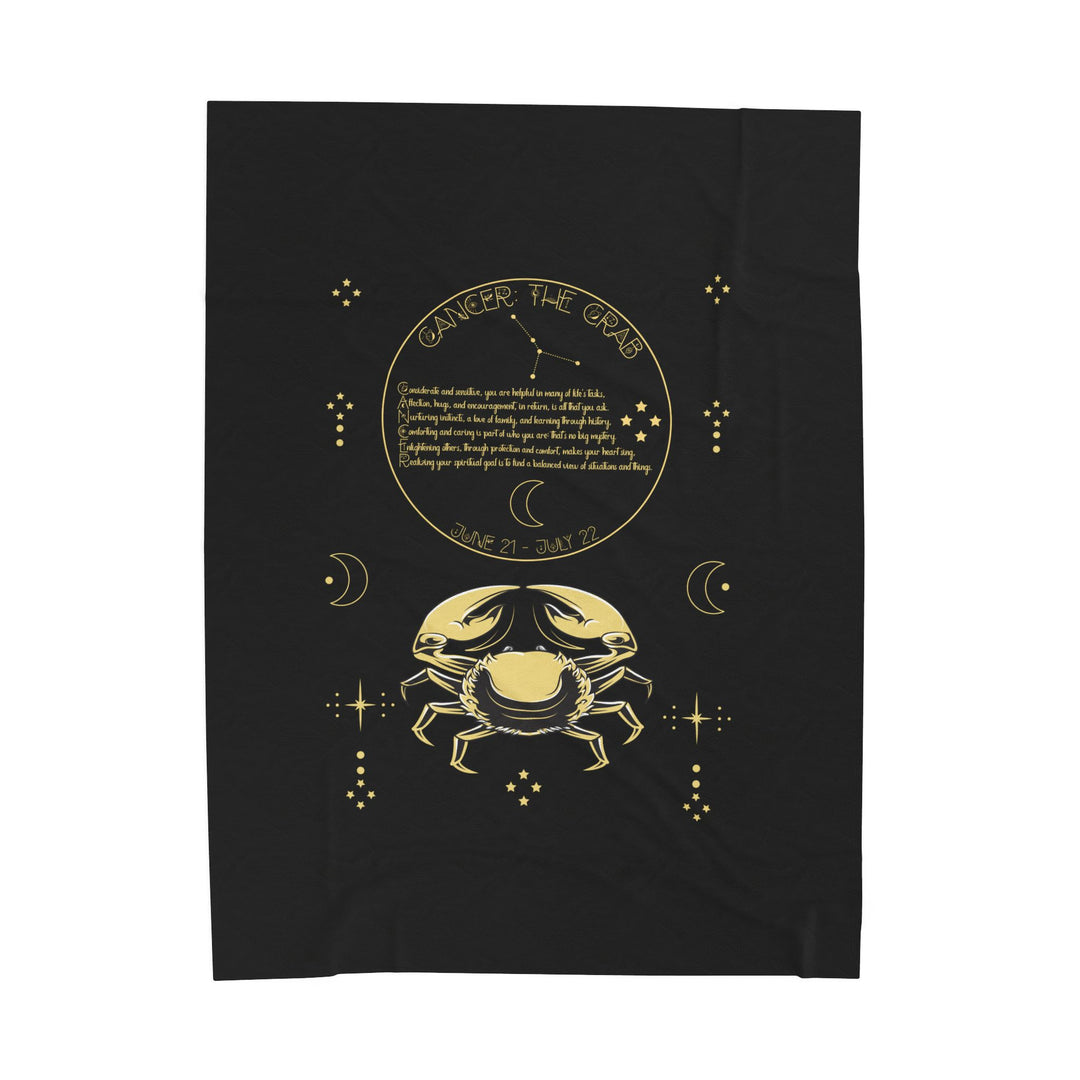 Cancer Acrostic Poem Velveteen Blanket
