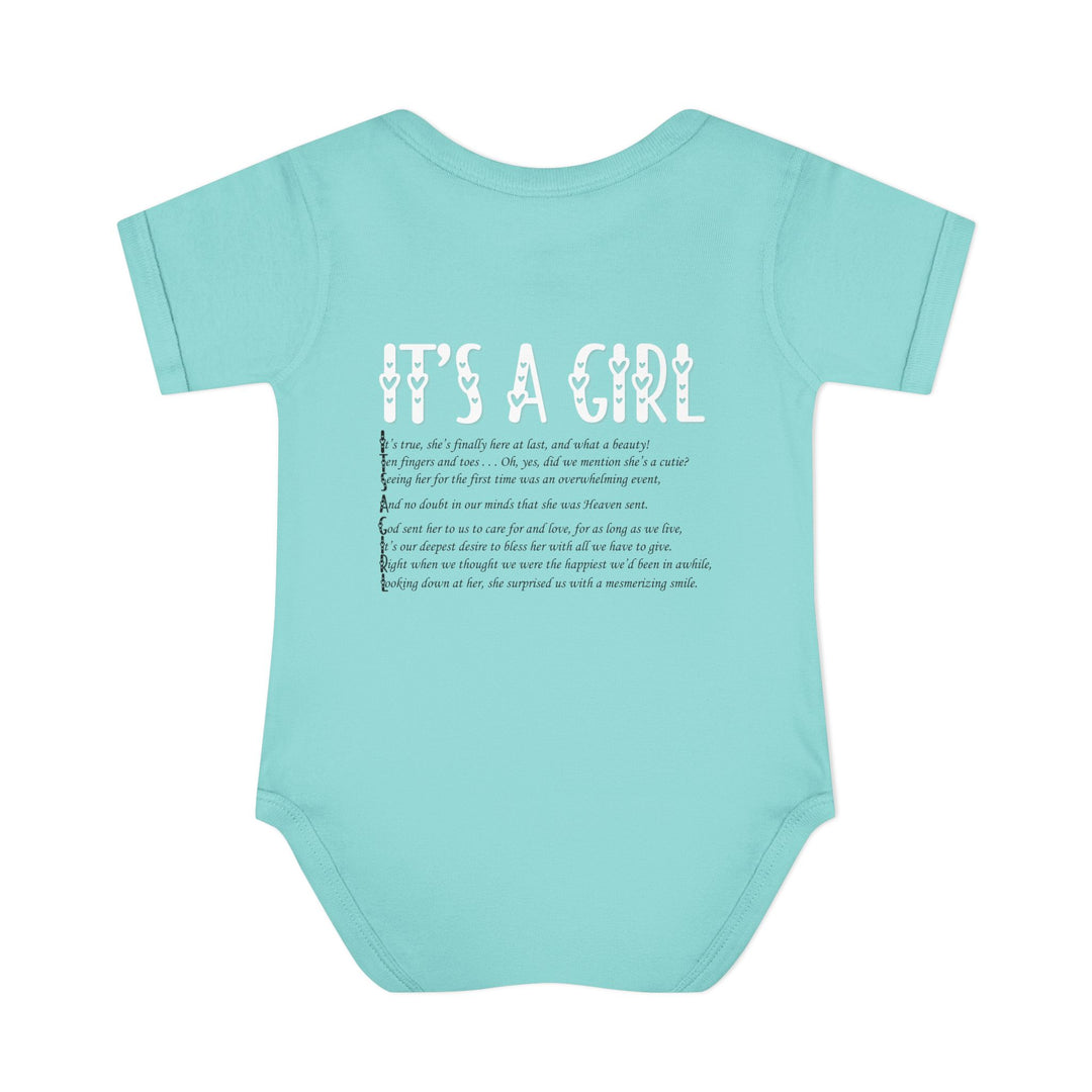 It's a Girl Acrostic Poem Baby Bodysuit - Ducky Design