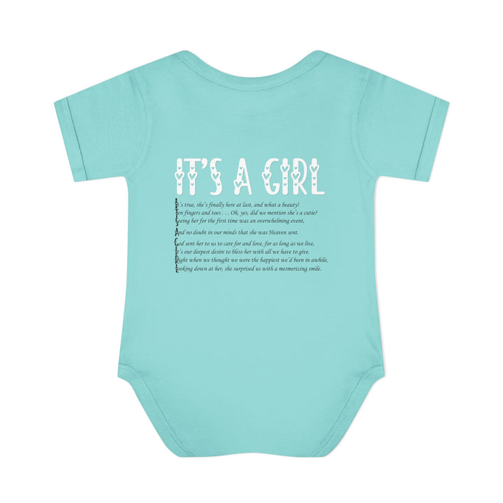 It's a Girl Acrostic Poem Baby Bodysuit - Ducky Design