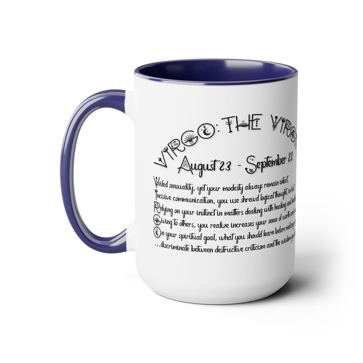 Virgo Acrostic Poem Two-Tone Coffee Mugs - 15oz