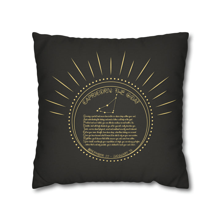 Written in the Stars Pillowcase/Cover Spelling Out "Capricorn"