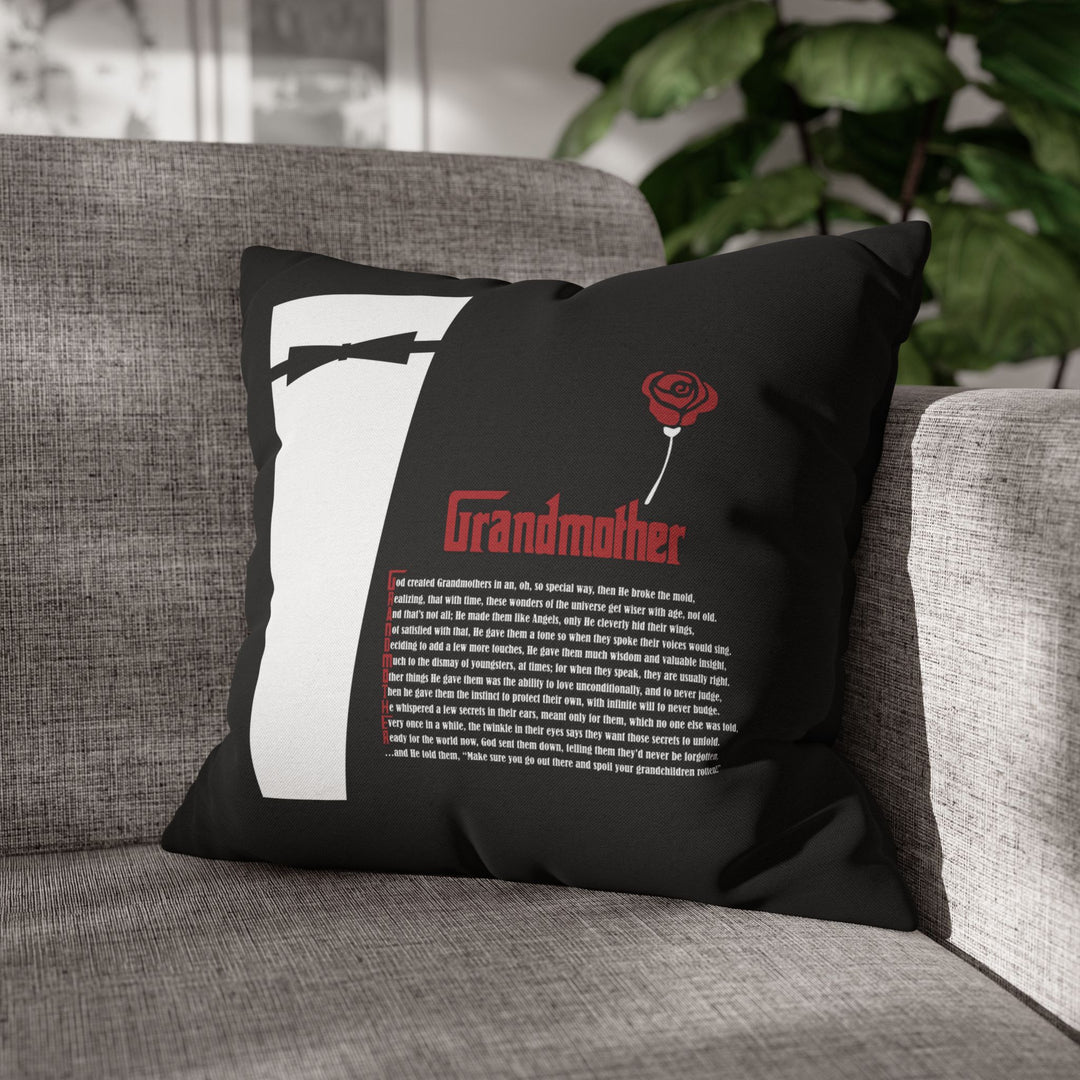 "Grandmother" Acrostic Poem Square Pillow Cover