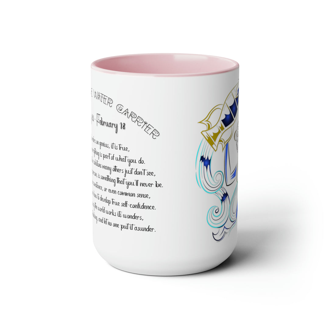 Written in the Stars Two-Tone Coffee Mugs - 15oz - Aquarius