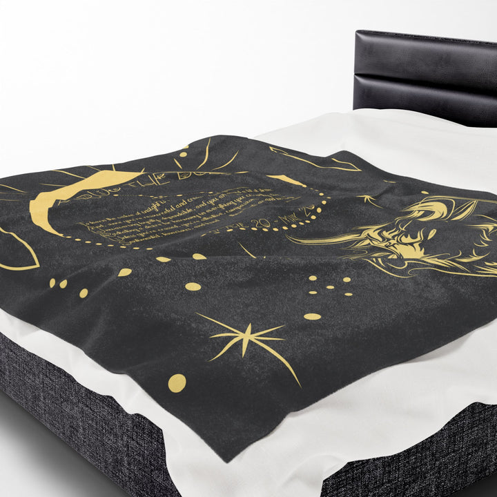 Taurus Acrostic Poem Velveteen Blanket
