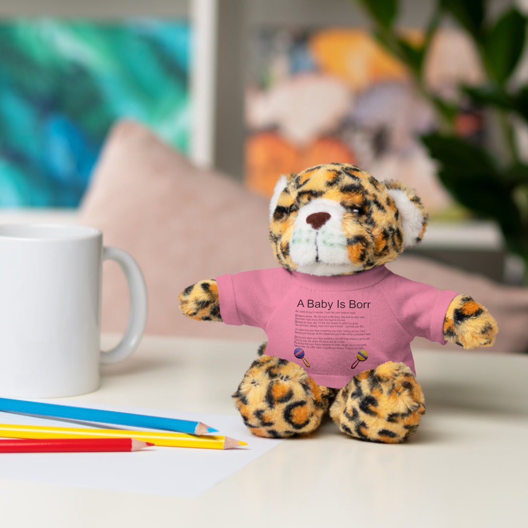 A Baby is Born Acrostic Poem Stuffed Animal Collection with T-Shirt - Wings