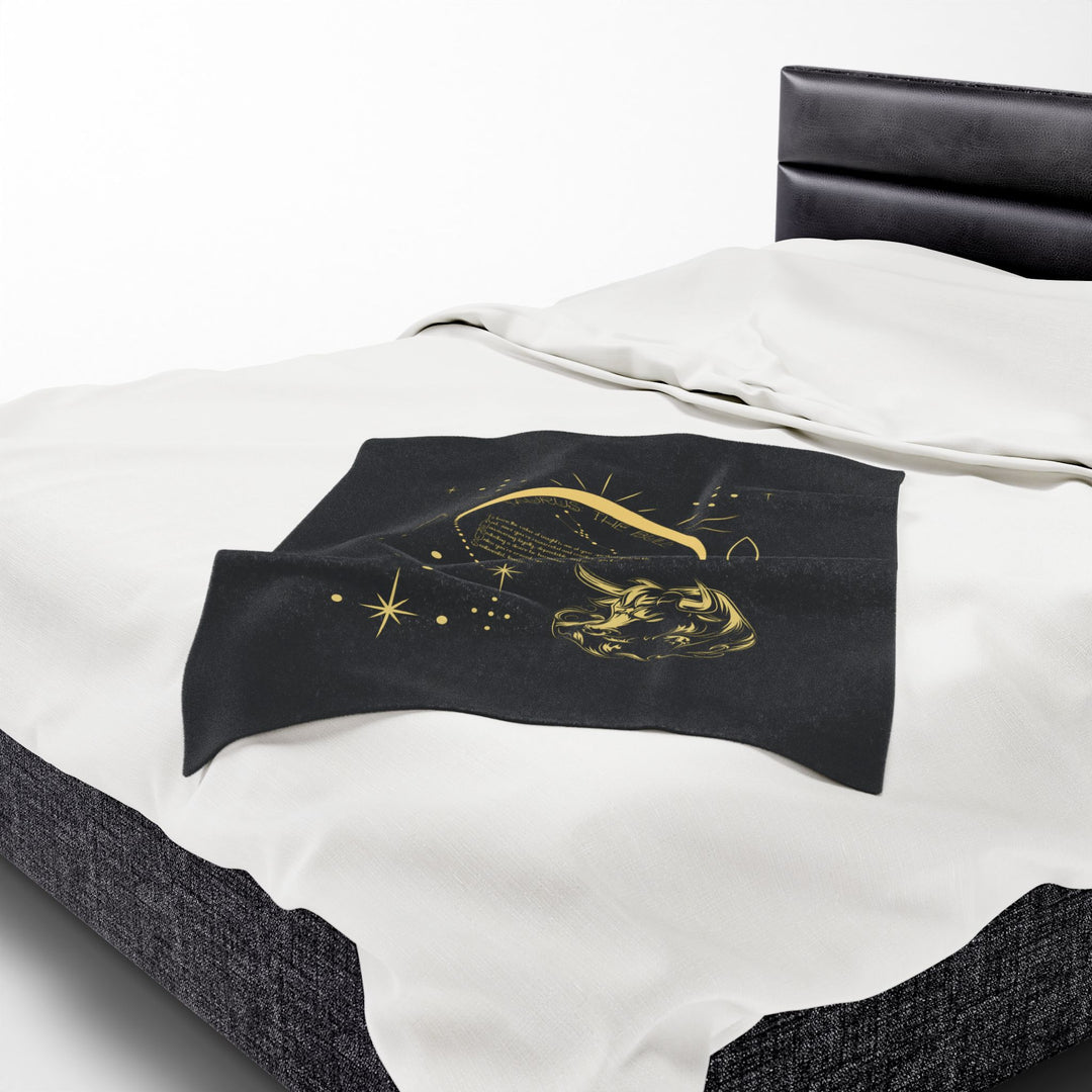 Taurus Acrostic Poem Velveteen Blanket