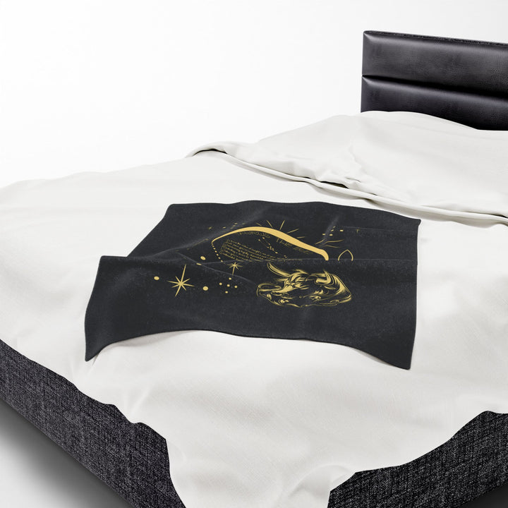 Taurus Acrostic Poem Velveteen Blanket