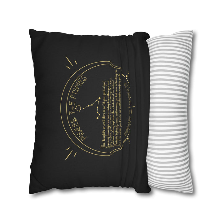 Pisces Acrostic Poem Square Pillow Cover
