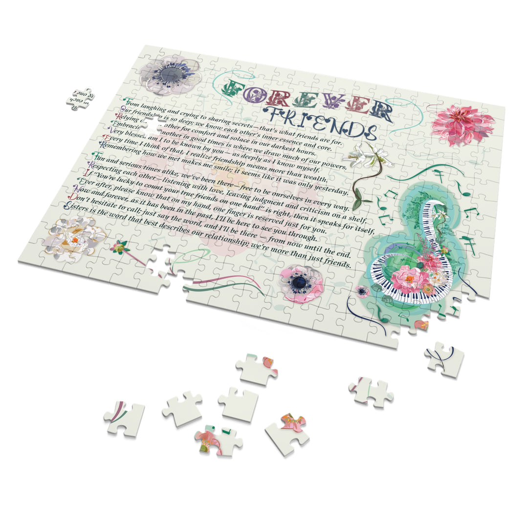 Forever Friends Acrostic Poem Puzzle - Musical - Tin Box
