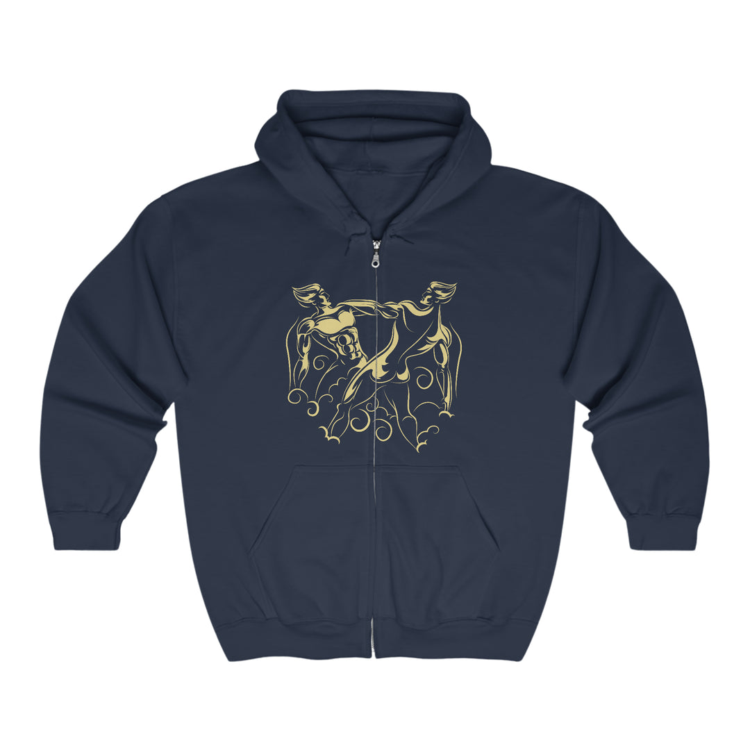 Written in the Stars Unisex Full Zip Hooded Sweatshirt - Gemini