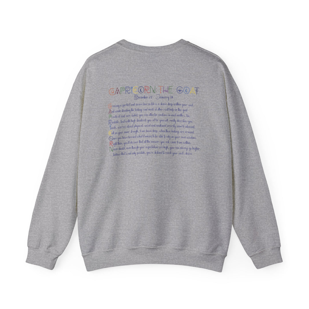 Capricorn Acrostic Poem Astrology Sweatshirt - Unisex