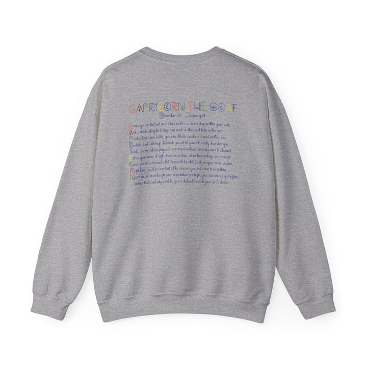 Capricorn Acrostic Poem Astrology Sweatshirt - Unisex