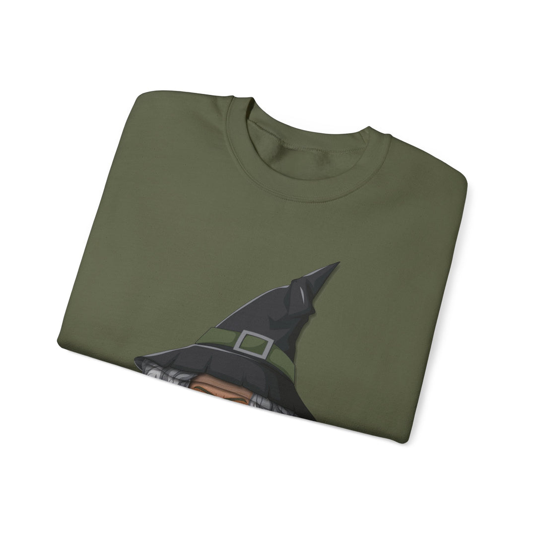 Happy Halloween Acrostic Poem Sweatshirt -  Old Witch