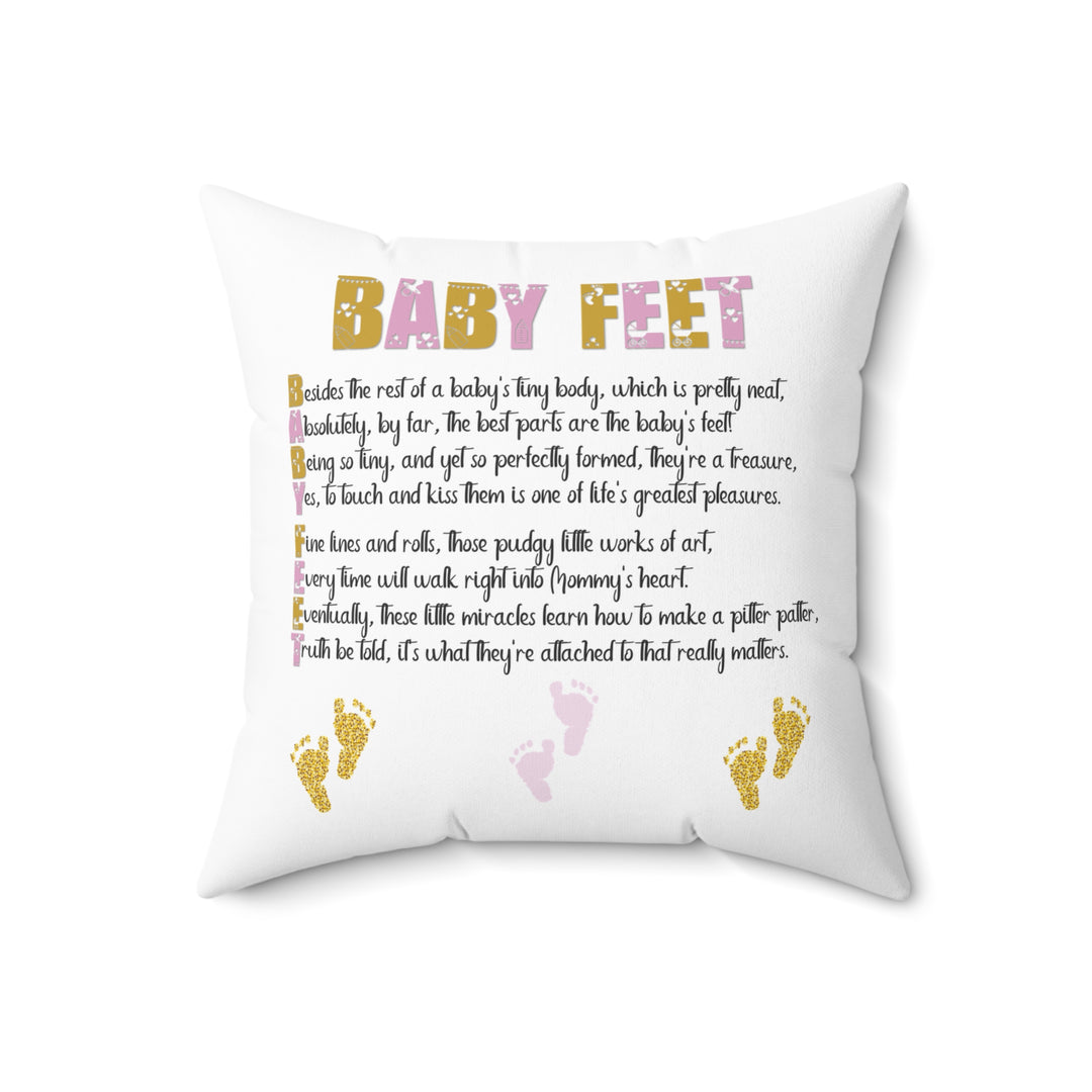 "Baby Feet" Acrostic Poem Pillow