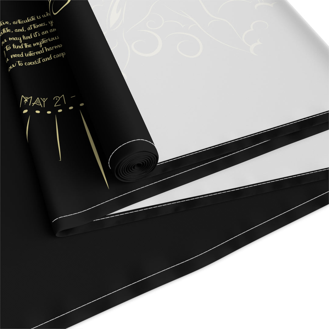 Gemini Acrostic Poem Table Runner