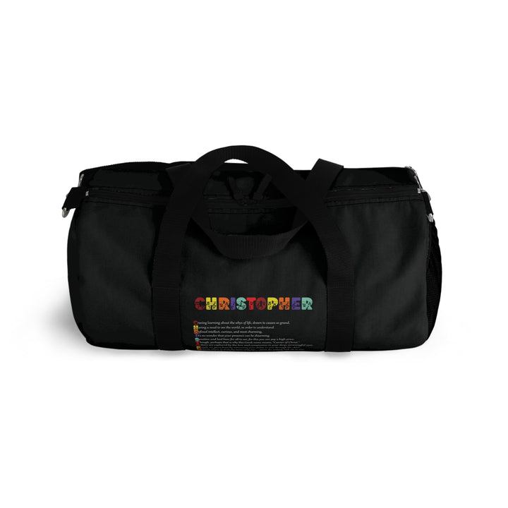 Namesakes Acrostic Poem Duffel Bag
