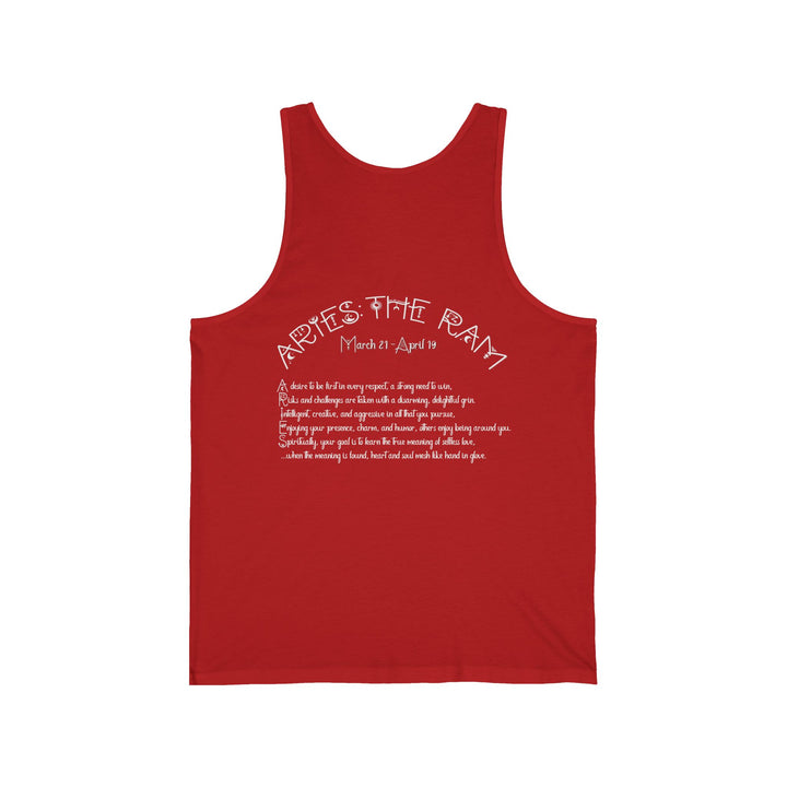 “Aries”  Unisex Acrostic Poem Jersey Tank