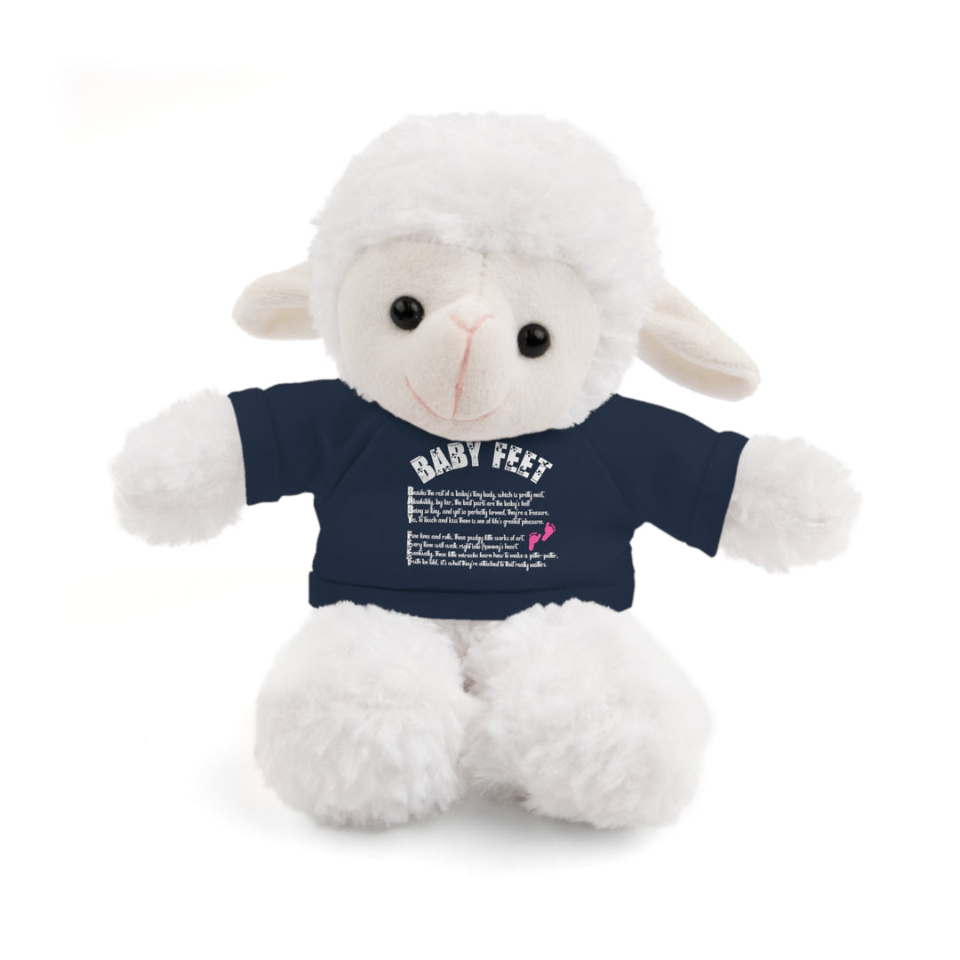 Baby Steps Stuffed Animals with Tee - Baby Feet - Pink Footprints