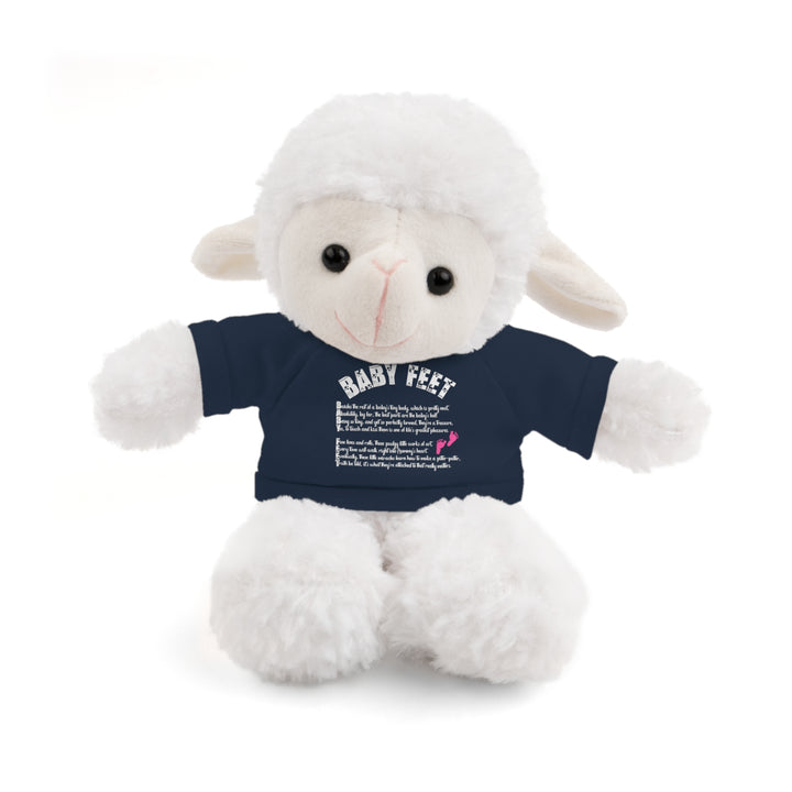 Baby Steps Stuffed Animals with Tee - Baby Feet - Pink Footprints