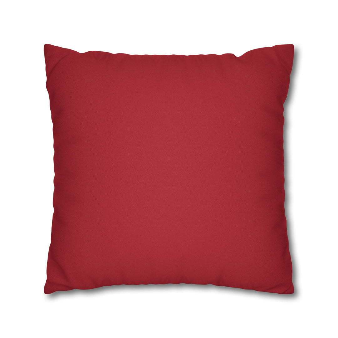 "Learn" Acrostic Poem Pillow Cover from "Learn, Lead, Believe" - Red