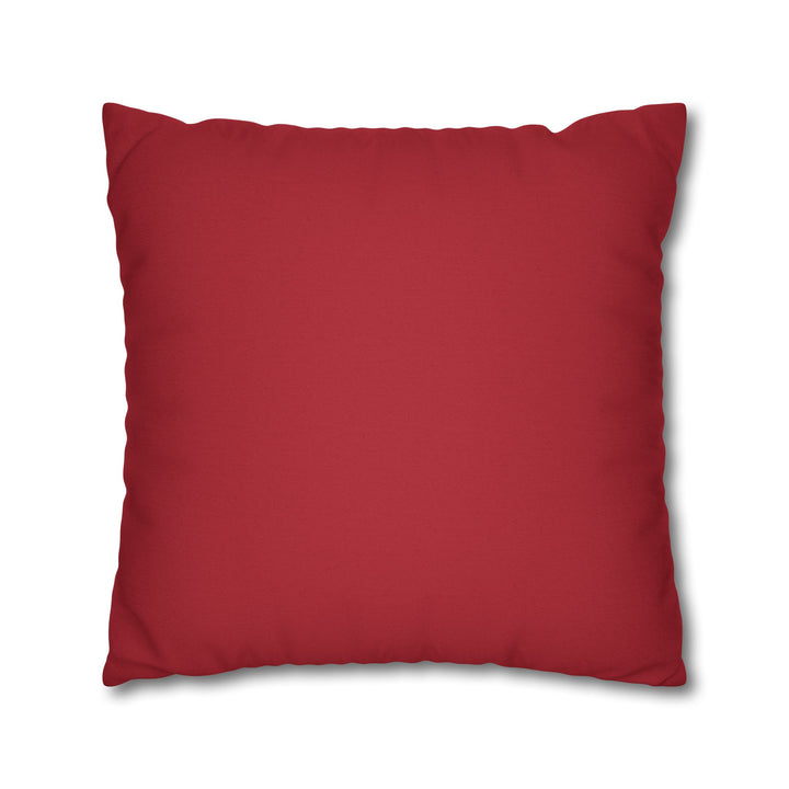 "Learn" Acrostic Poem Pillow Cover from "Learn, Lead, Believe" - Red