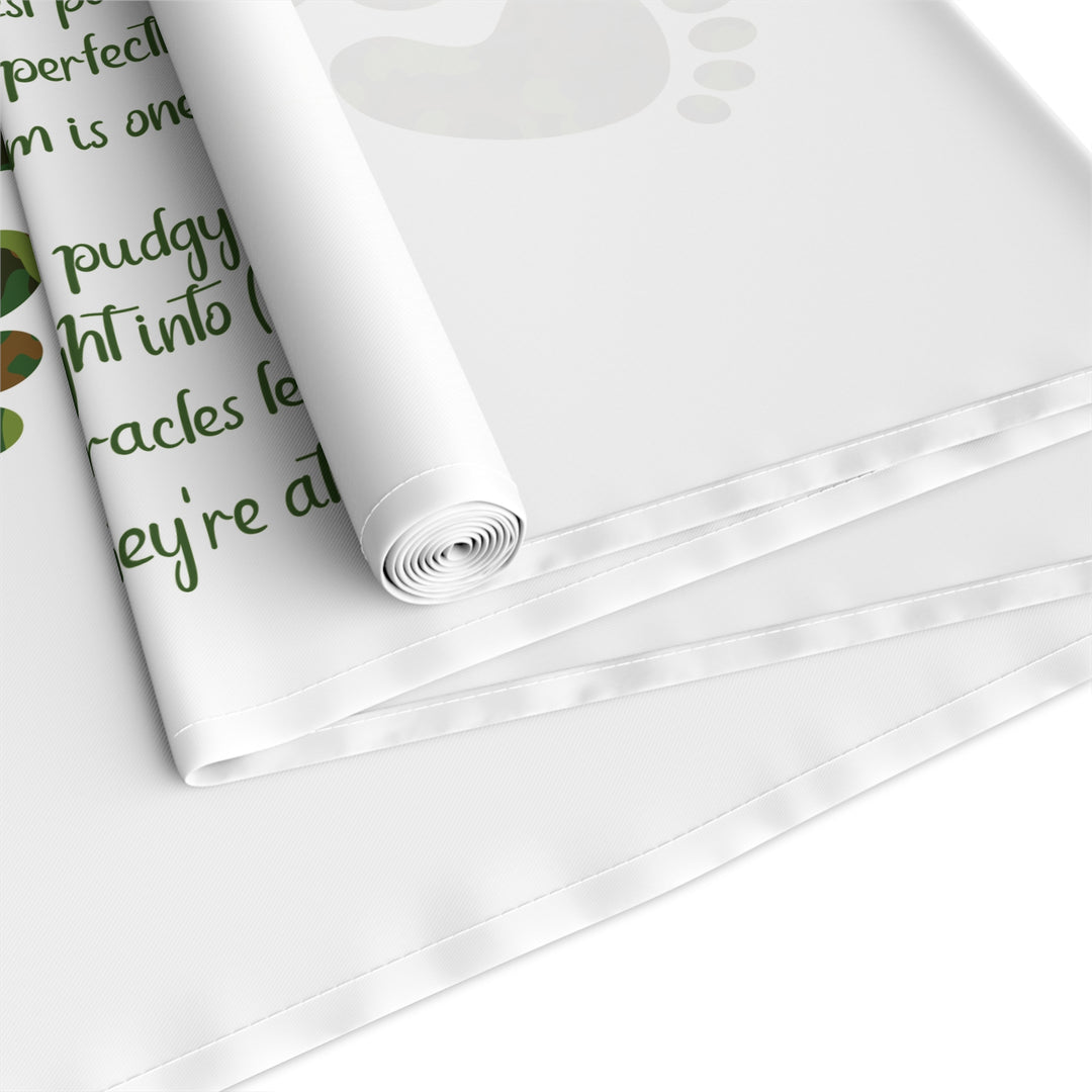 Baby Feet Table Runner - Camo - Personalized