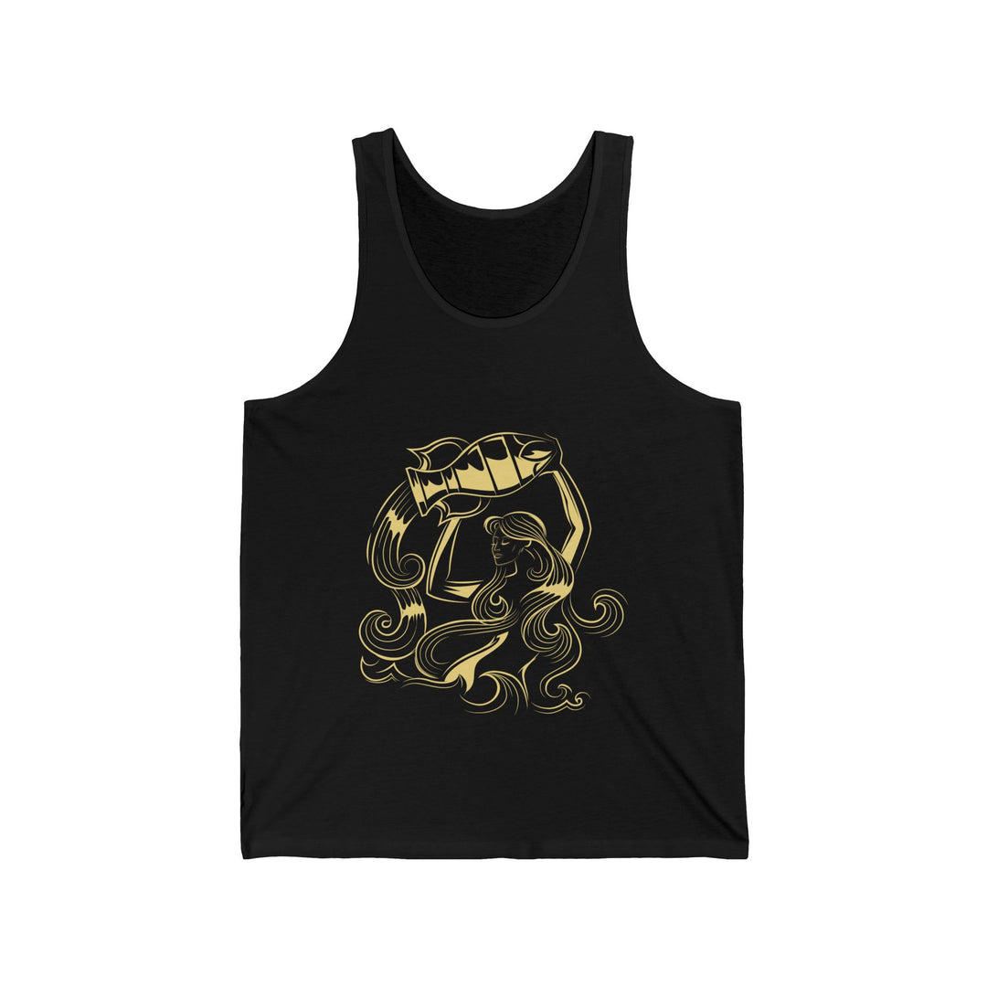 “Aquarius” Acrostic Poem Unisex Jersey Tank
