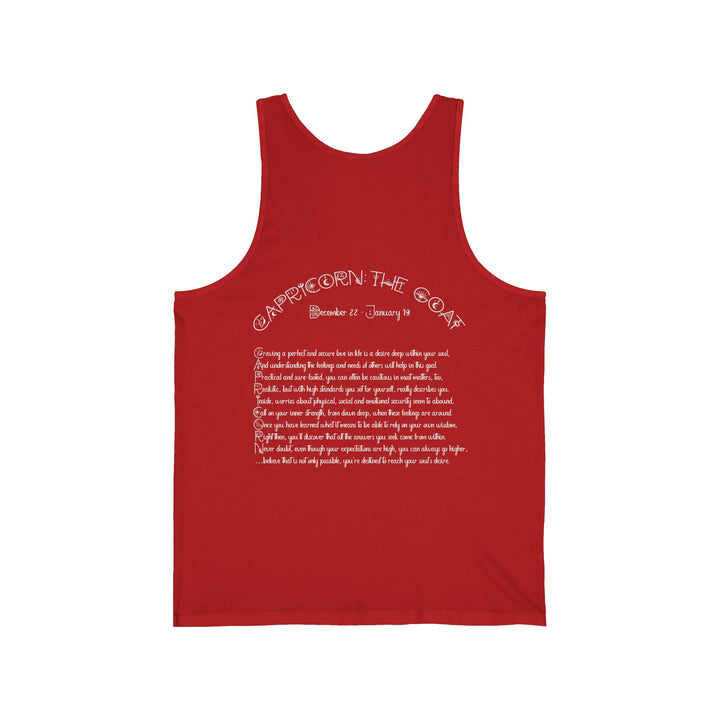 “Scorpio” Unisex Acrostic Poem Jersey Tank