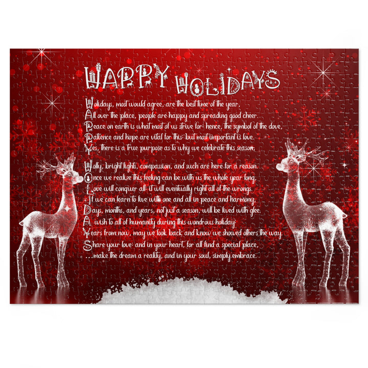 It's Just a Phrase Acrostic Poem Jigsaw Puzzle - Happy Holidays