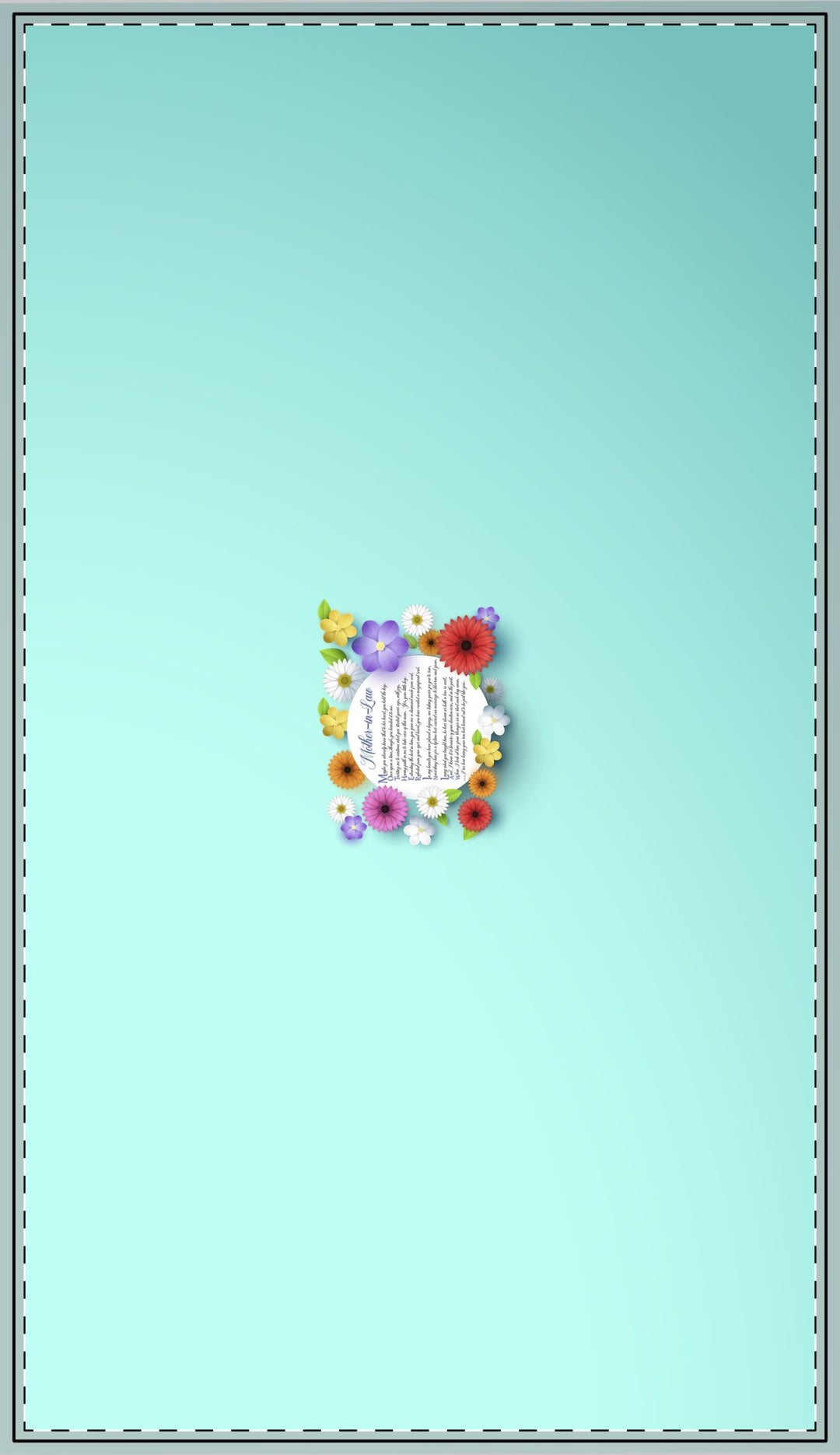 Mother-in-Law Acrostic Poem Tablecloth
