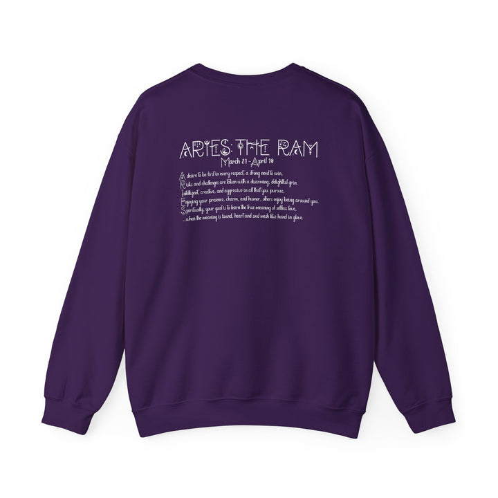 Aries Acrostic Poem Astrology Sweatshirt - Unisex