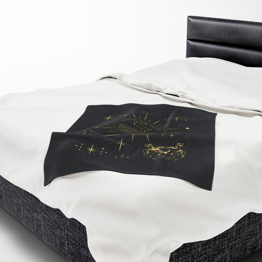 Gemini Acrostic Poem Velveteen Blanket