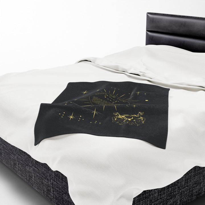 Gemini Acrostic Poem Velveteen Blanket