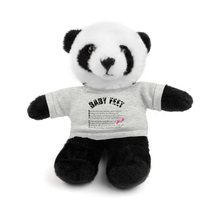 Baby Feet Acrostic Poem Stuffed Animal Collection with T-Shirt - Pink Footprints