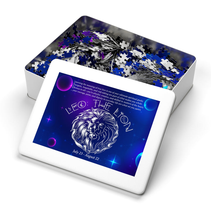 Leo Acrostic Poem Puzzle - Tin Box