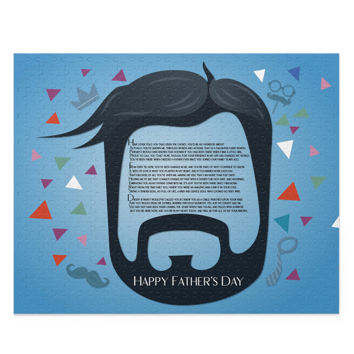 Happy Father's Day Acrostic Poem Puzzle - for Step-father - Beard