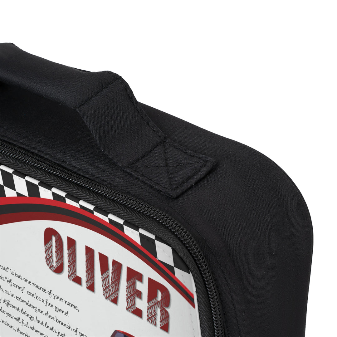 Namesakes Acrostic Poem Lunch Bag - Toy Cars