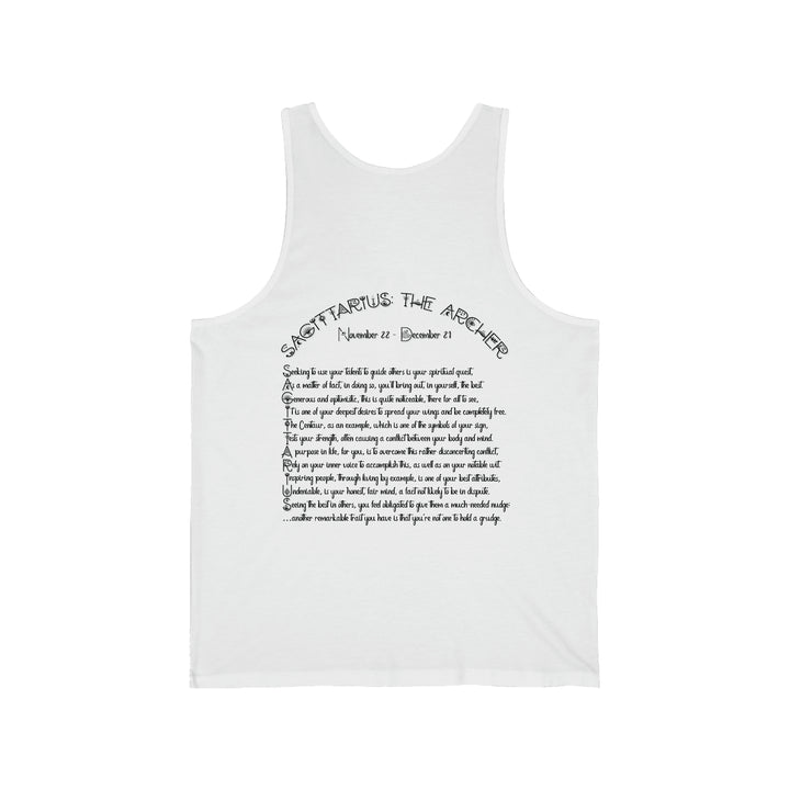 Written in the Stars Unisex Jersey Tank - Sagittarius