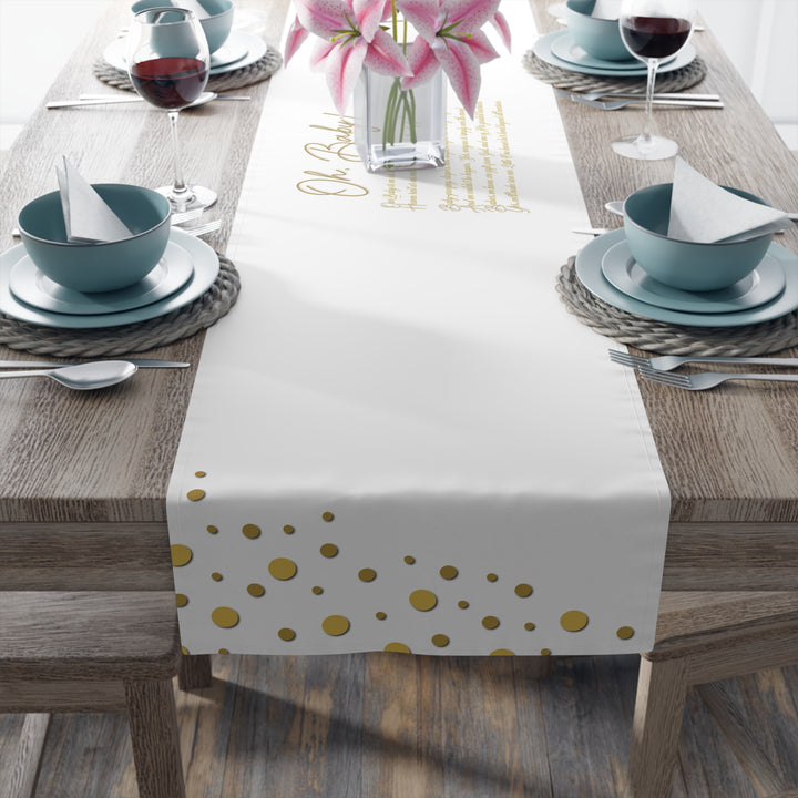 Oh, Baby Table Runner - No Personalization