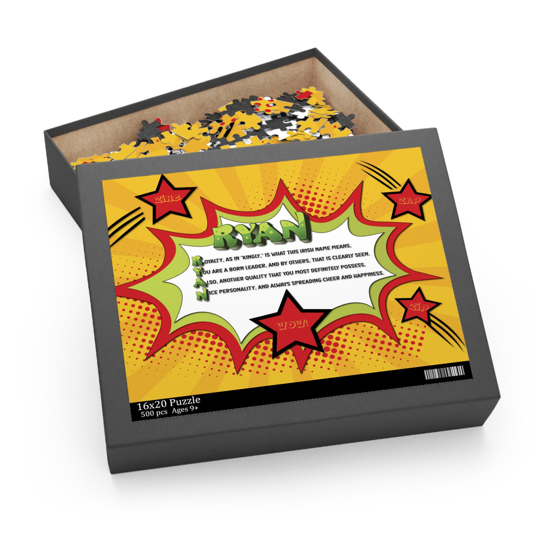 Namesakes Personalized Acrostic Name Poem Jigsaw Puzzle - Comic Style-Stars