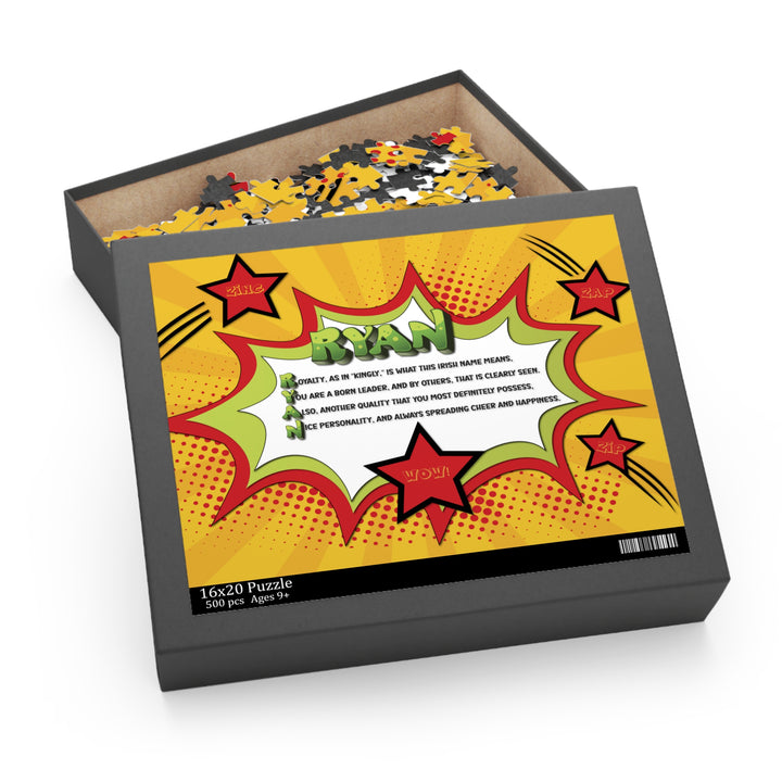 Namesakes Personalized Acrostic Name Poem Jigsaw Puzzle - Comic Style-Stars
