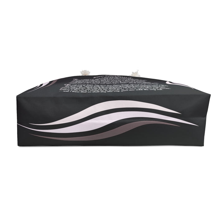 Black and Pink Weekender Tote Bag with Acrostic Poem Spelling Out "Forever Friends"